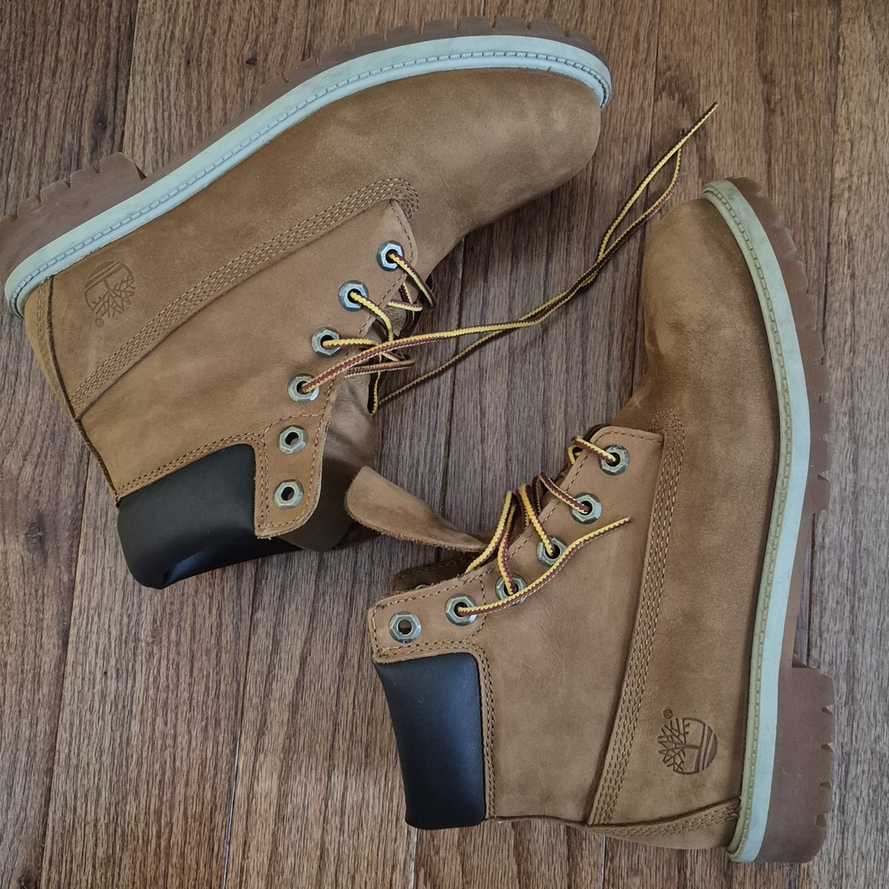 Timberland Brown and Black Boots